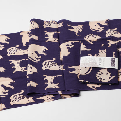 KAYA Cat Pattern Tenugui Towel
