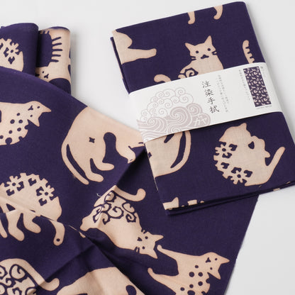KAYA Cat Pattern Tenugui Towel