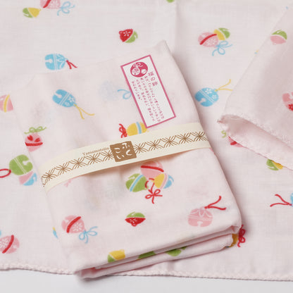 Double Gauze Tenugui Towel - Lucky Bell Pattern