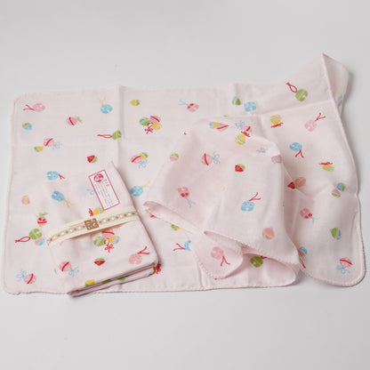 Double Gauze Tenugui Towel - Lucky Bell Pattern