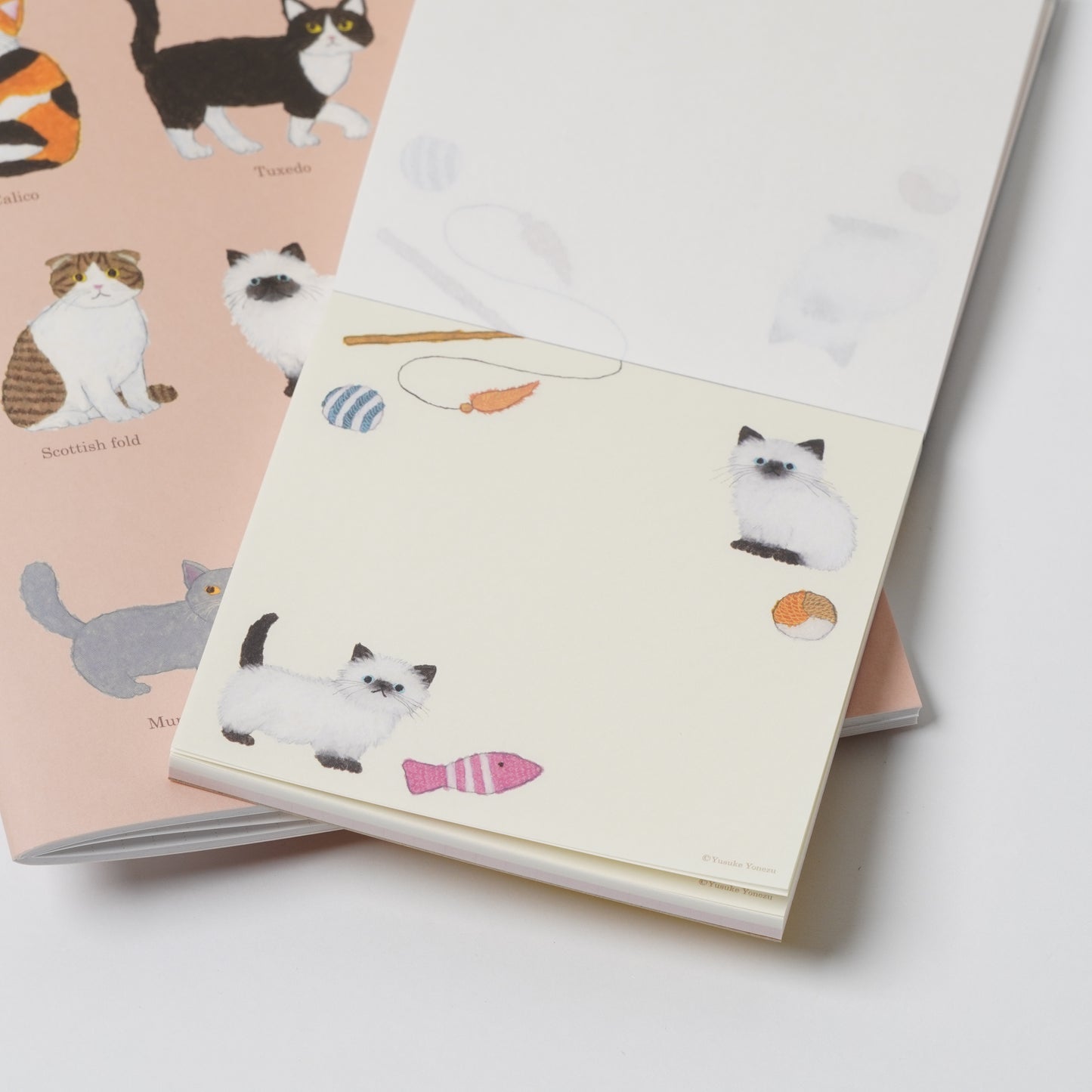 Yusuke Yonezu Square Memo Pad - Cat