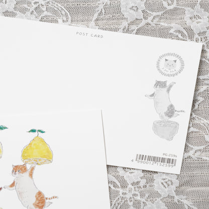 Tocoro Comugi Postcard – Cute Cats and Dreamy Scenes Lemon Cats
