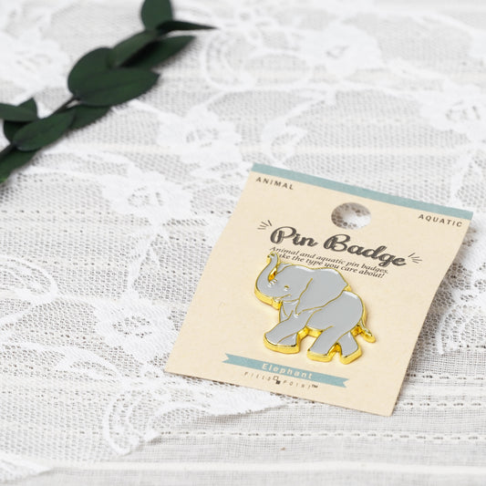 Elephant Enamel Pin – Animal Badge for Backpacks, Jackets & Gifts