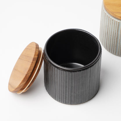 SALIU SA00 Canister with Teak Wood Lid