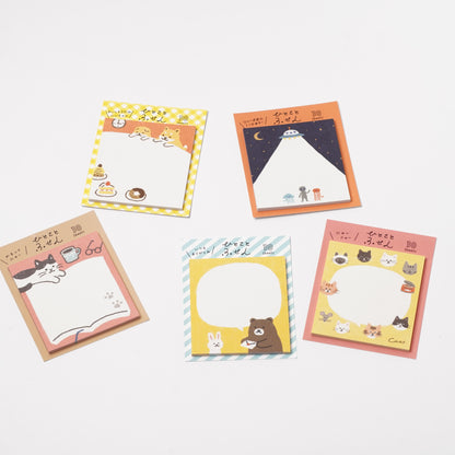Sticky note HITOKOTO Bear and Rabbit
