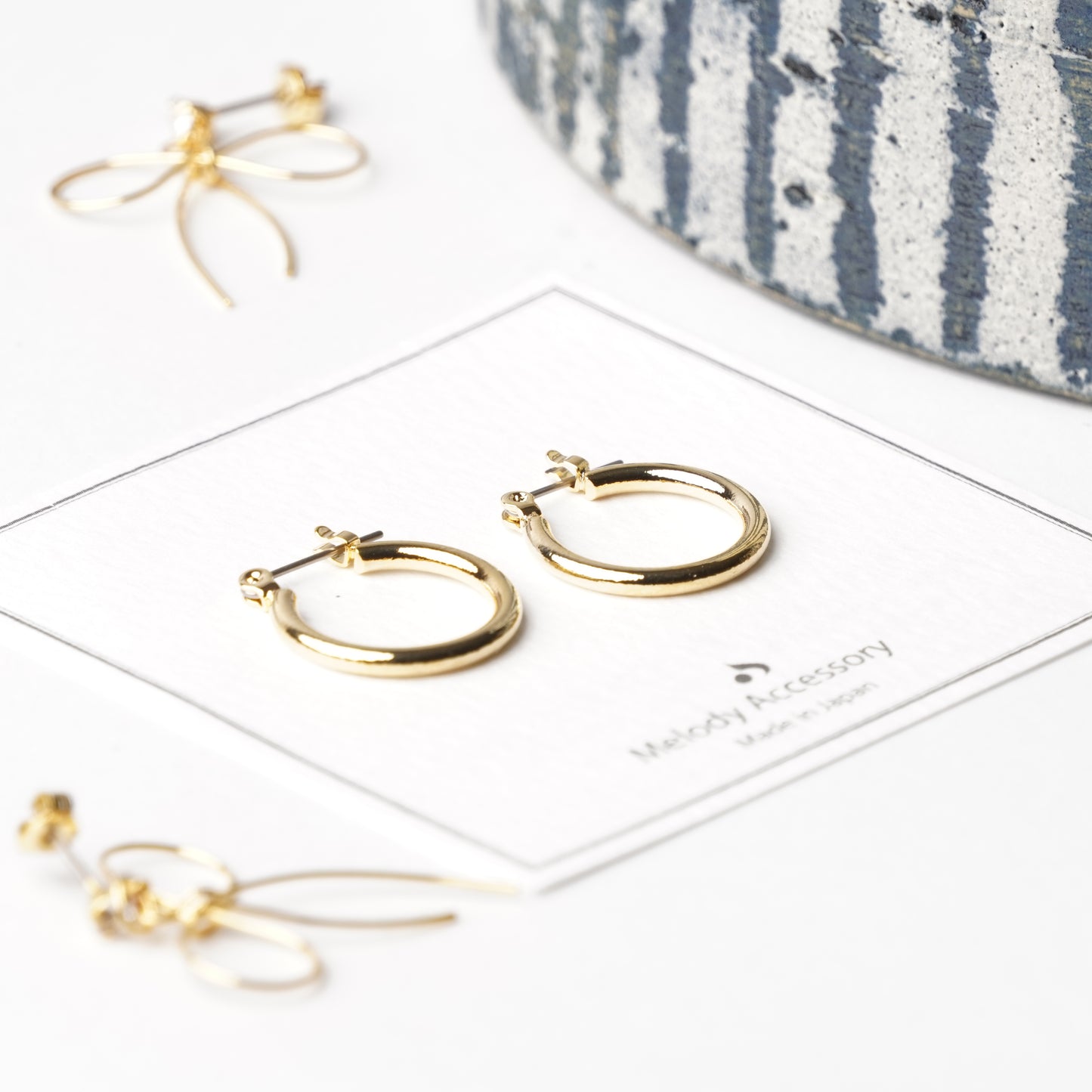 Titanium Hoop Pierced Earrings - Melody Accessory