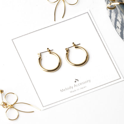 Titanium Hoop Pierced Earrings - Melody Accessory