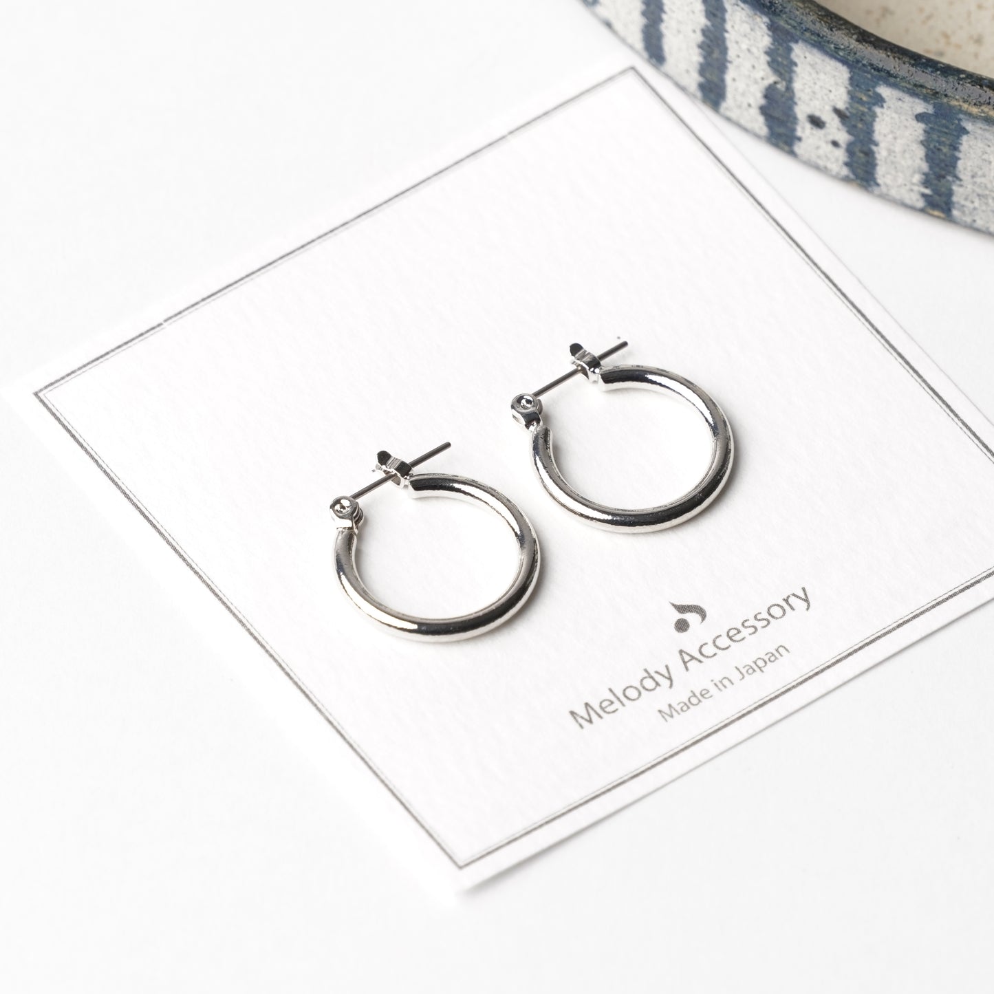 Titanium Hoop Pierced Earrings - Melody Accessory