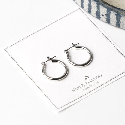 Titanium Hoop Pierced Earrings - Melody Accessory