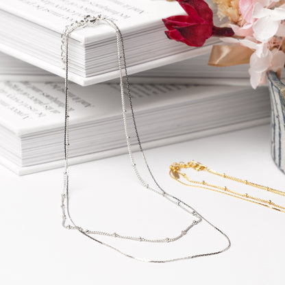 Double Layer Choker Necklace - Melody Accessory