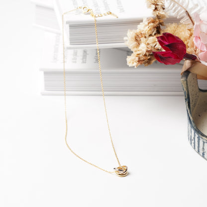 3 Color Layered Pendant Necklace - Melody Accessory