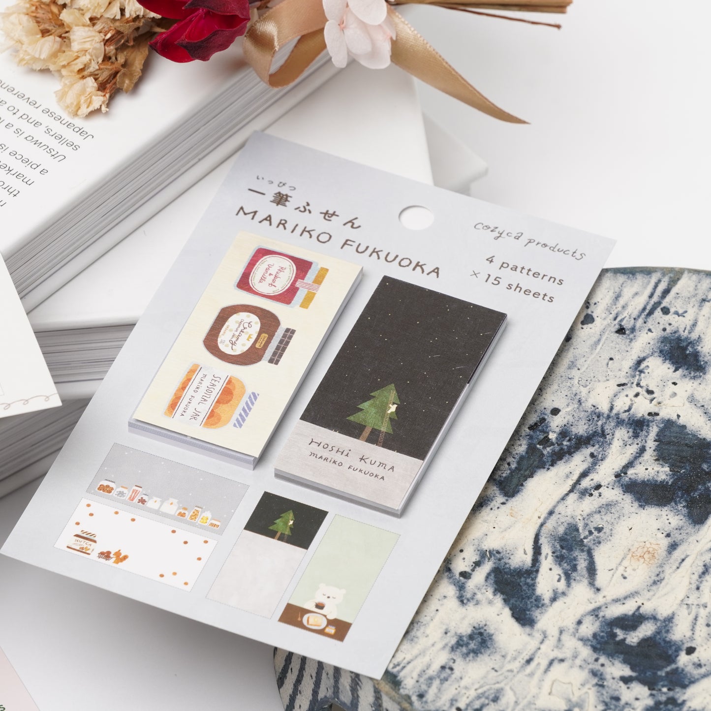 HYOUGENSHA Mini Letter Sticky Notes - Bear
