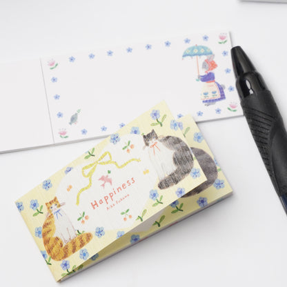 HYOUGENSHA Mini Letter Sticky Notes - Cat