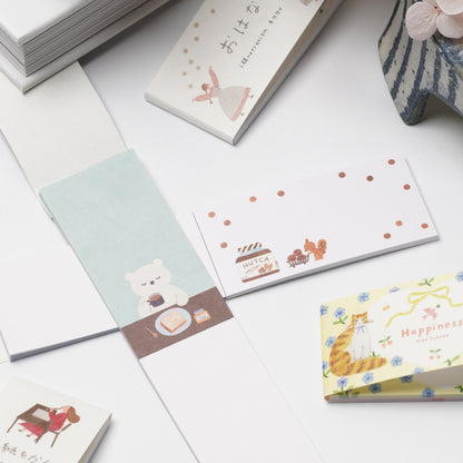HYOUGENSHA Mini Letter Sticky Notes - Bear