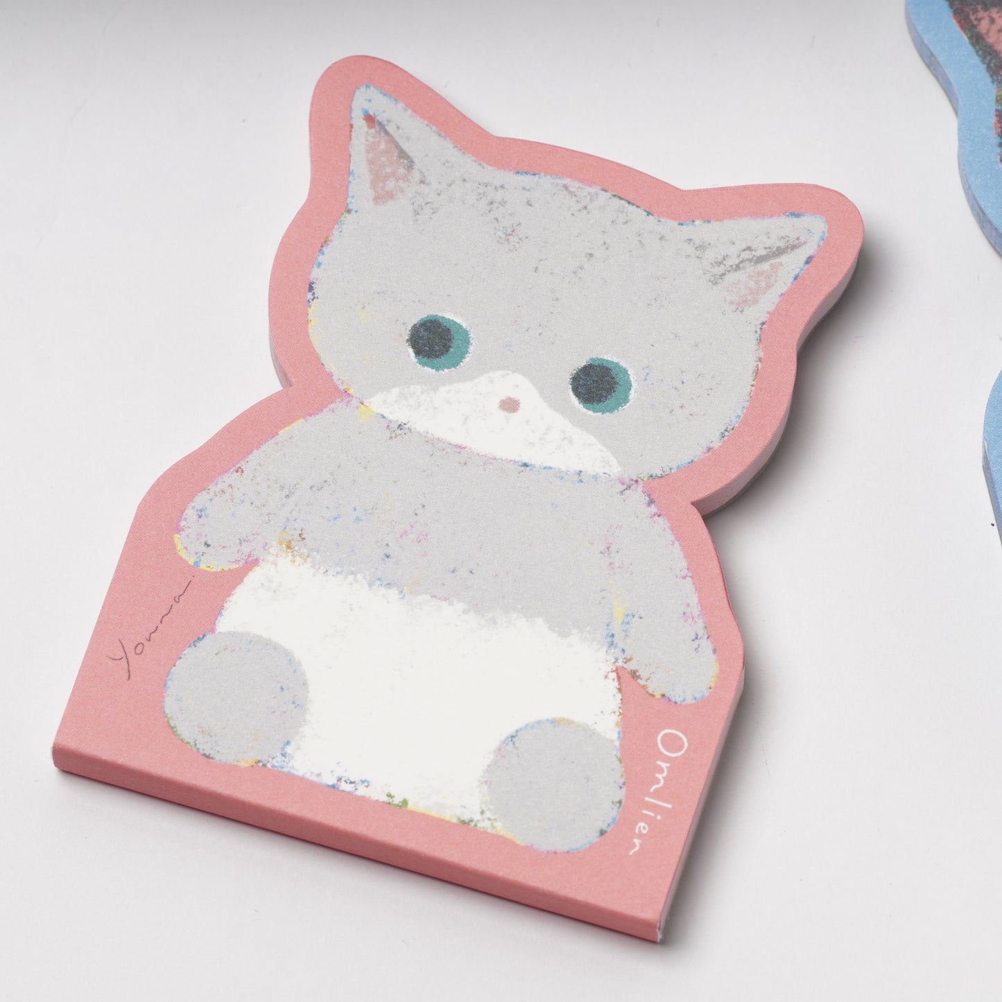 NB Omlien Die-Cut Memo Pad - Gray Cat
