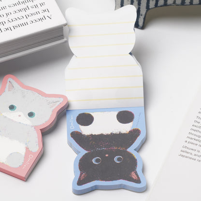 NB Omlien Die-Cut Memo Pad - Black Cat