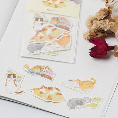Nekorobi Flake Stickers - Cat Moments