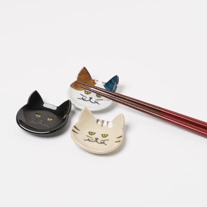Busaneko Cat Face Chopstick Rest