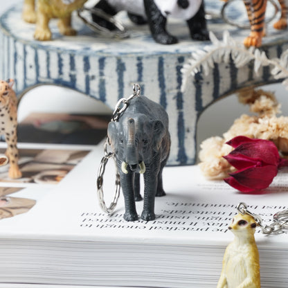 Science & Nature Animal Keyring - Elephant