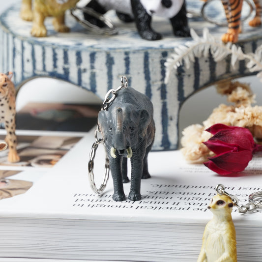 Science & Nature Animal Keyring - Elephant