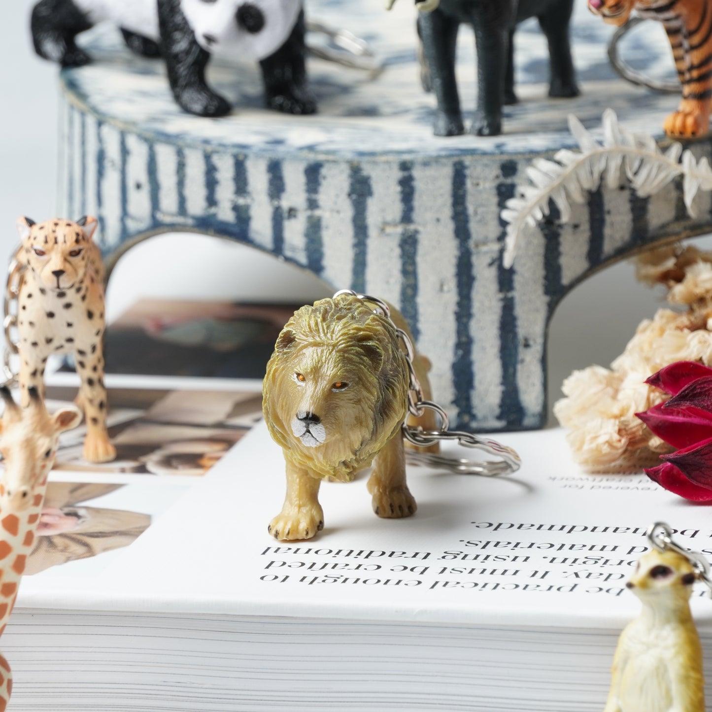 Science & Nature Animal Keyring - Lion