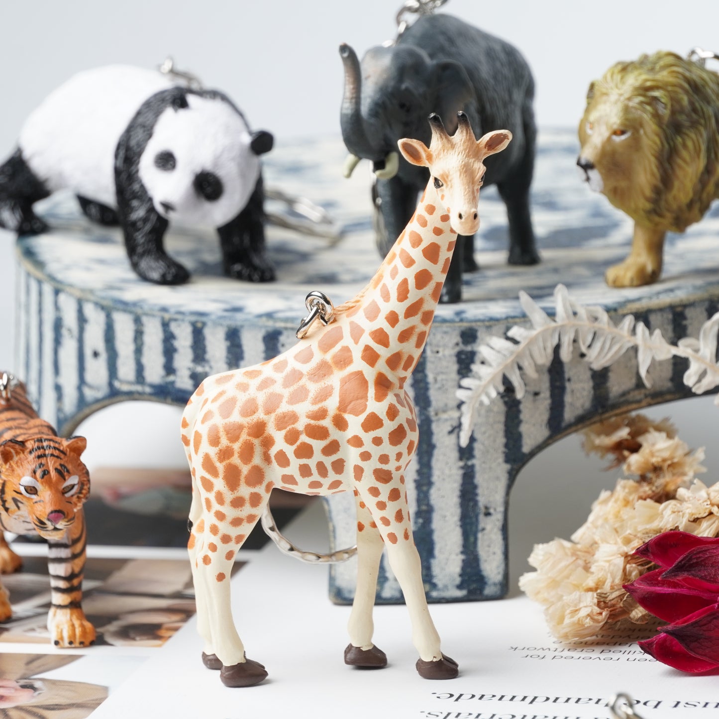 Science & Nature Animal Keyring - Giraffe