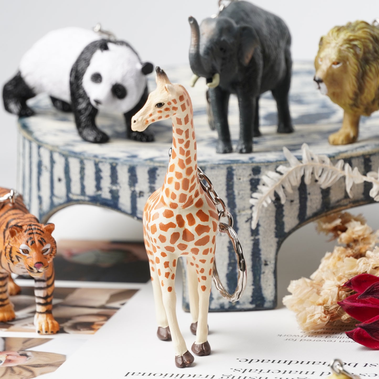 Science & Nature Animal Keyring - Giraffe
