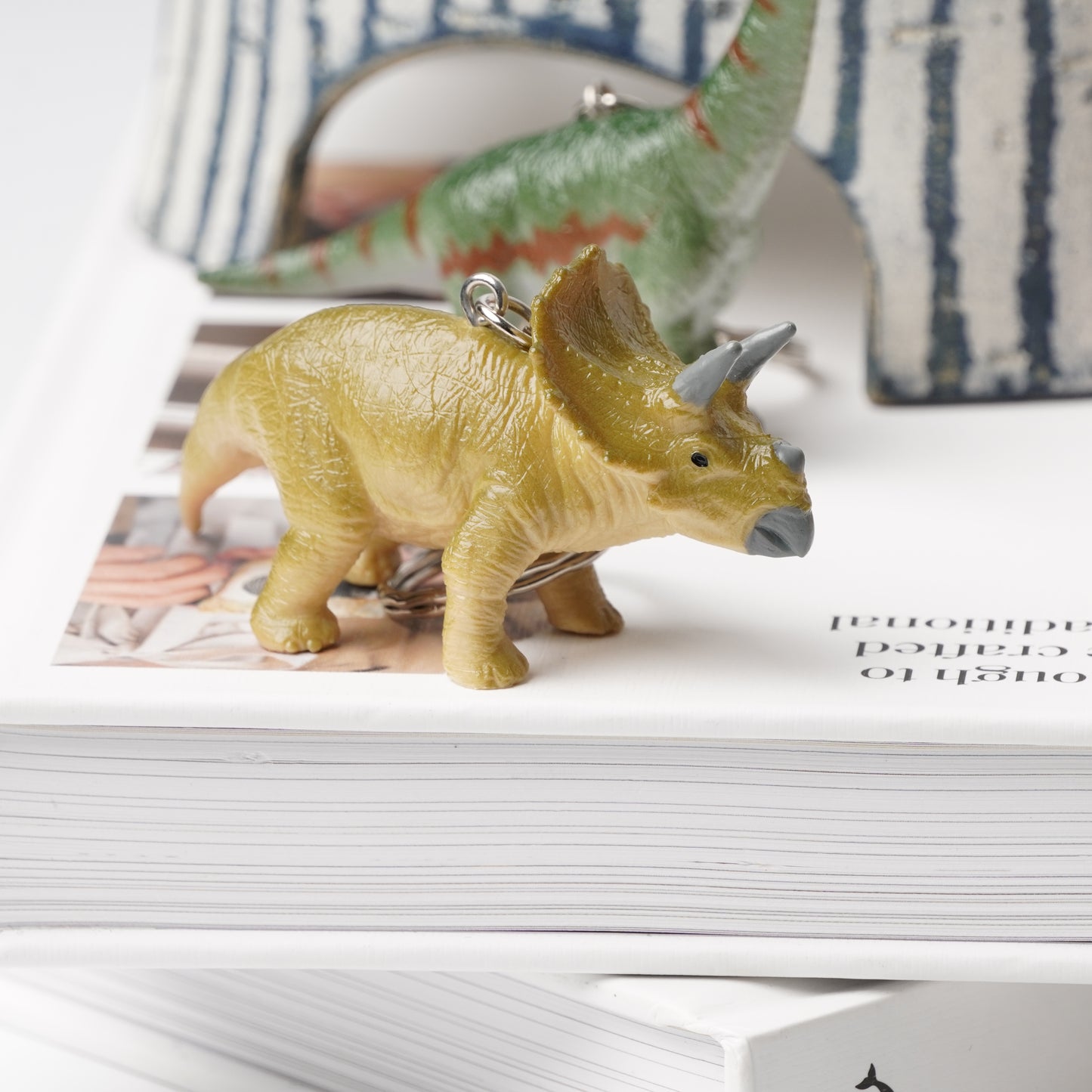 Science & Nature Dinosaur Keyring - Triceratops
