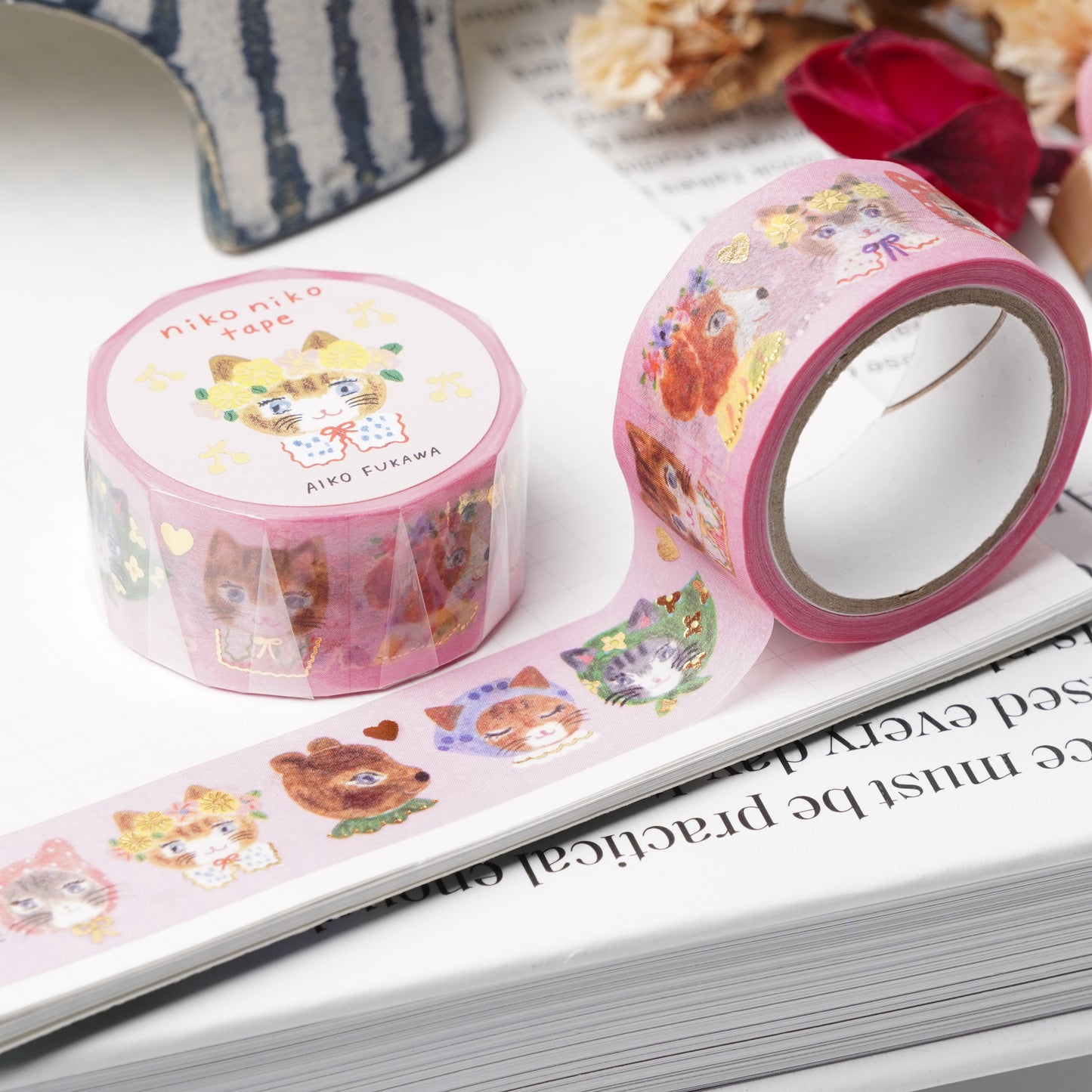Cozyca Products Golds Foil Washi Masking Tape - nikoniko