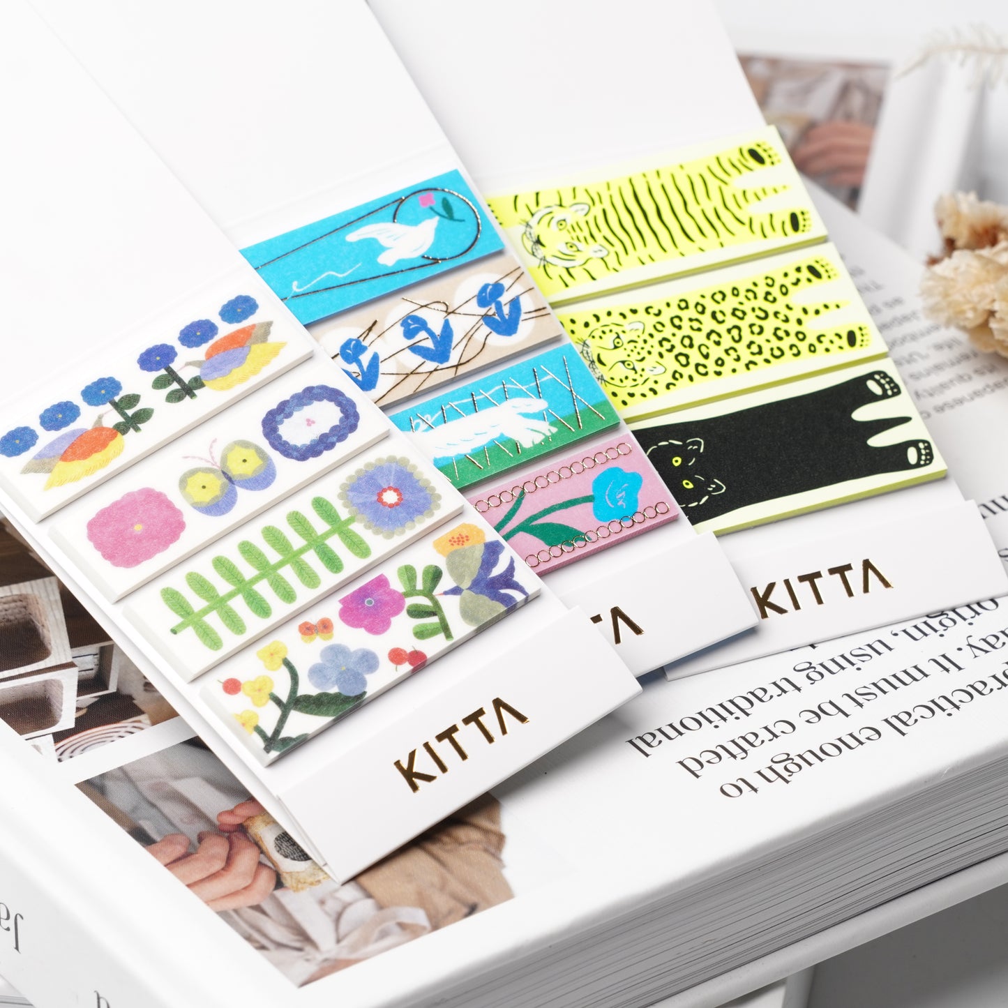 KITTA Masking Tape Stickers - Big Cats