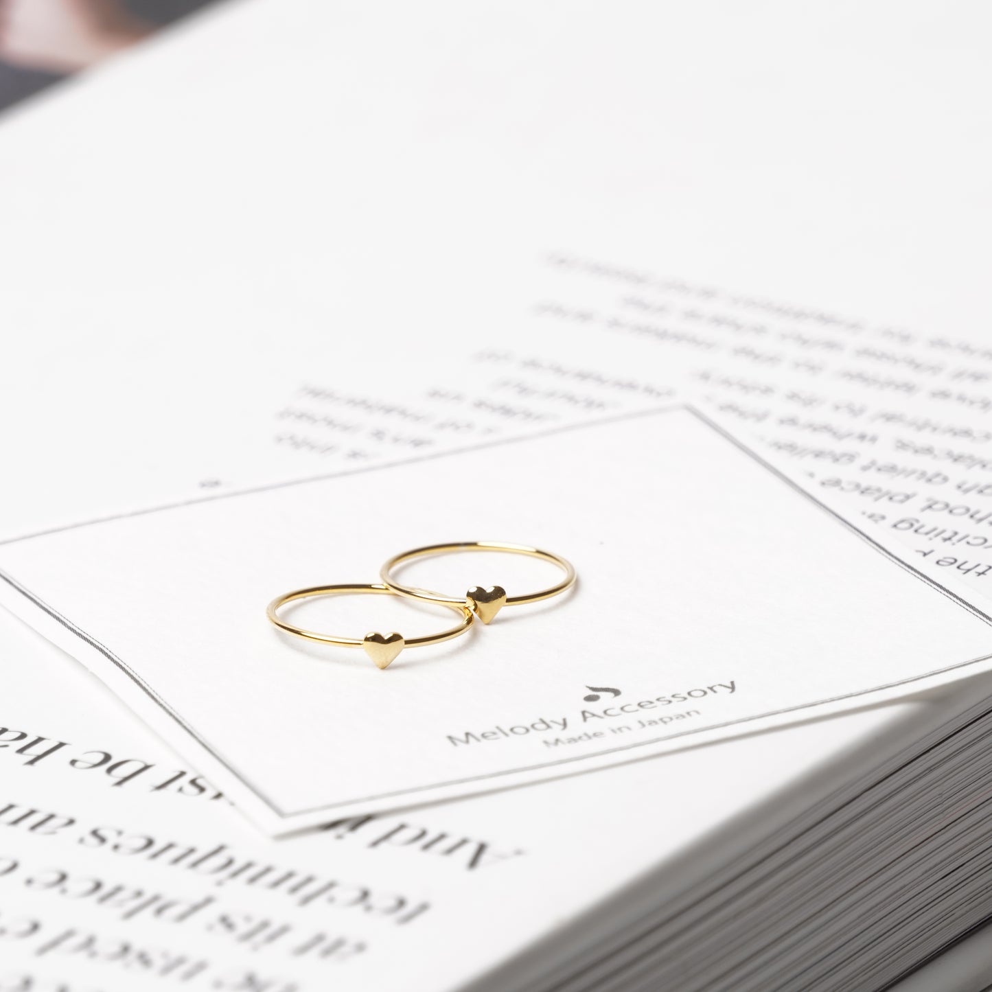 Petite Heart Pinky Ring – K18 Gold Plated Dainty Ring US Size 3