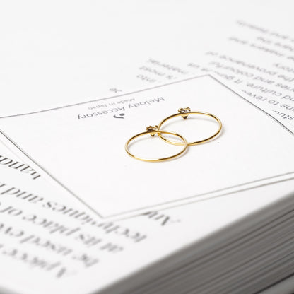 Petite Heart Pinky Ring – K18 Gold Plated Dainty Ring US Size 2