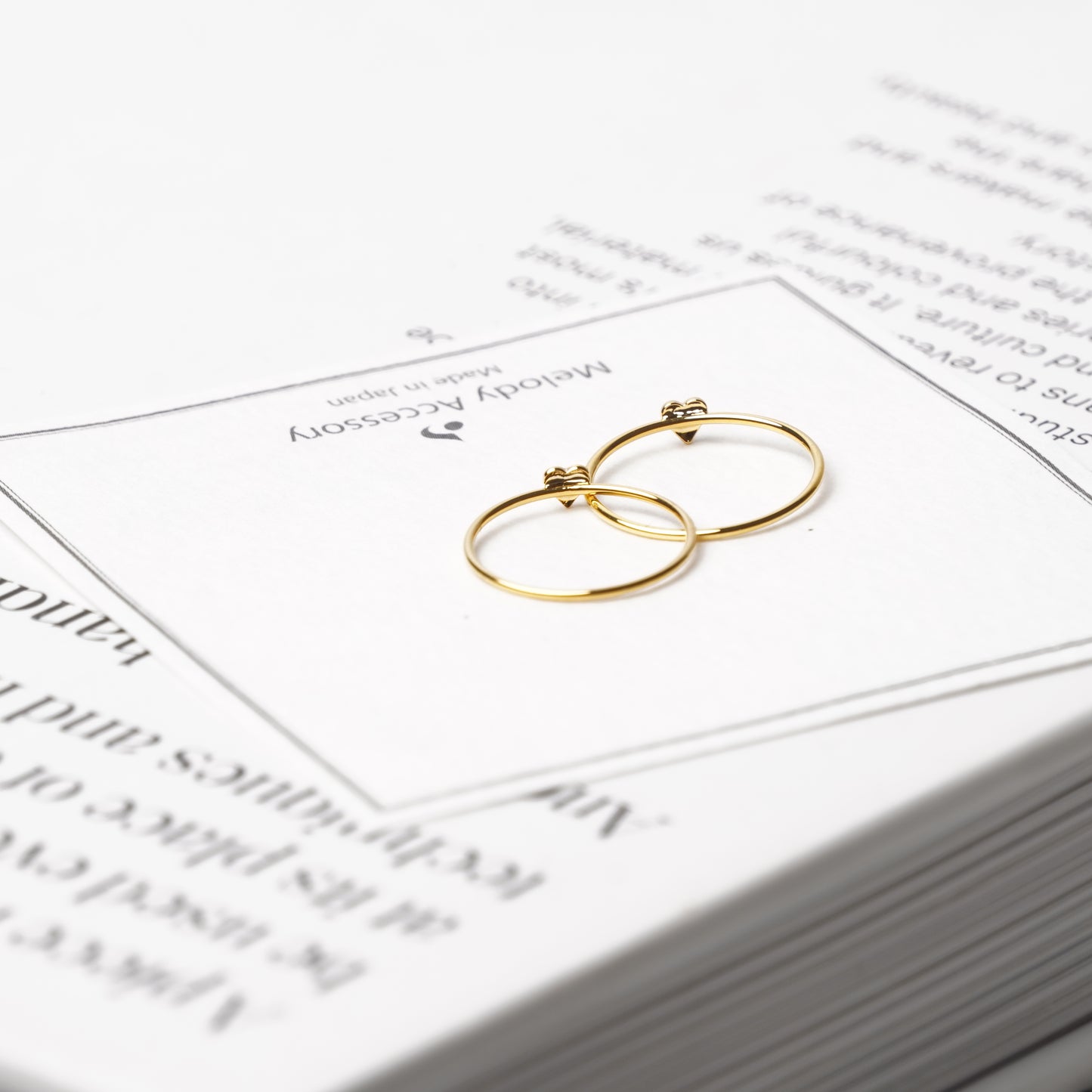 Petite Heart Pinky Ring – K18 Gold Plated Dainty Ring US Size 3