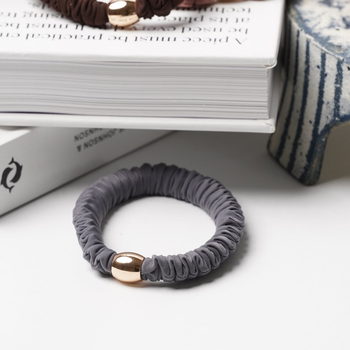 Matte Satin Hair Tie Scrunchie - Elegant Ponytail Holder