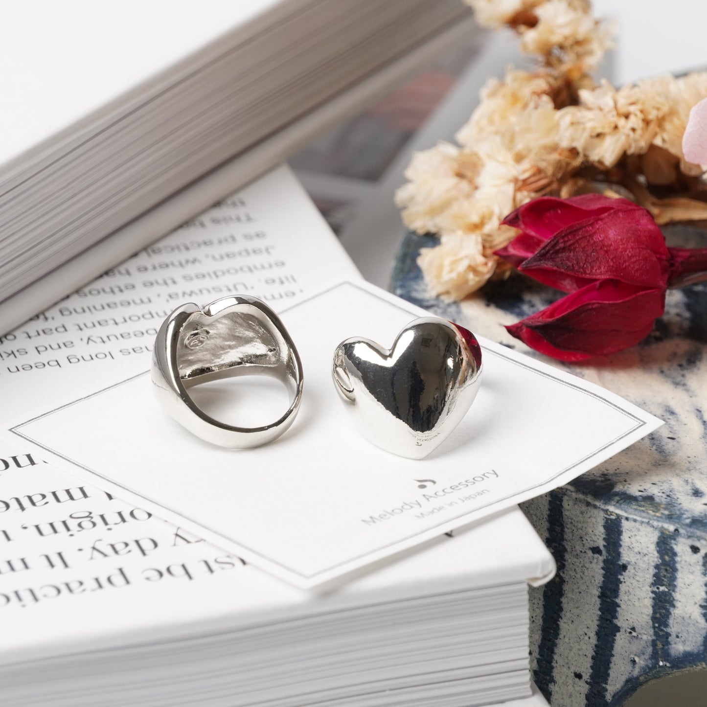 Plump Heart Ring – Statement Ring US Size 6.5