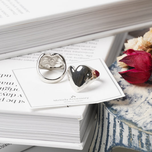 Plump Heart Ring – Statement Ring US Size 6.5