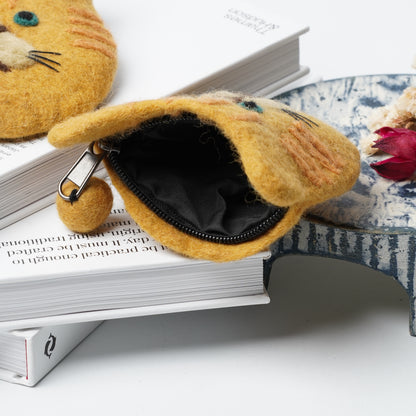 Wool Felt Cat Pouch
