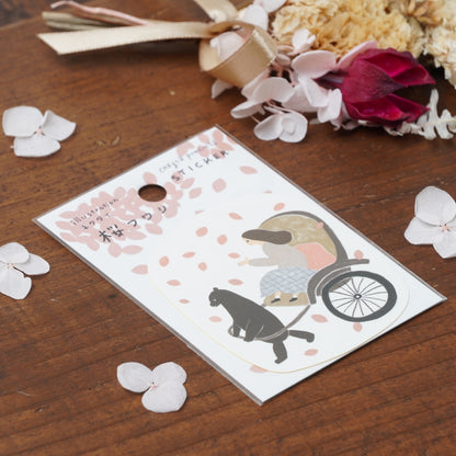 Kawaii Japanese Sticker Pack - Sakura Rickshaw