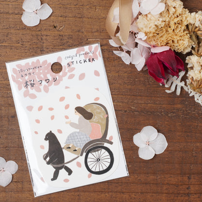 Kawaii Japanese Sticker Pack - Sakura Rickshaw