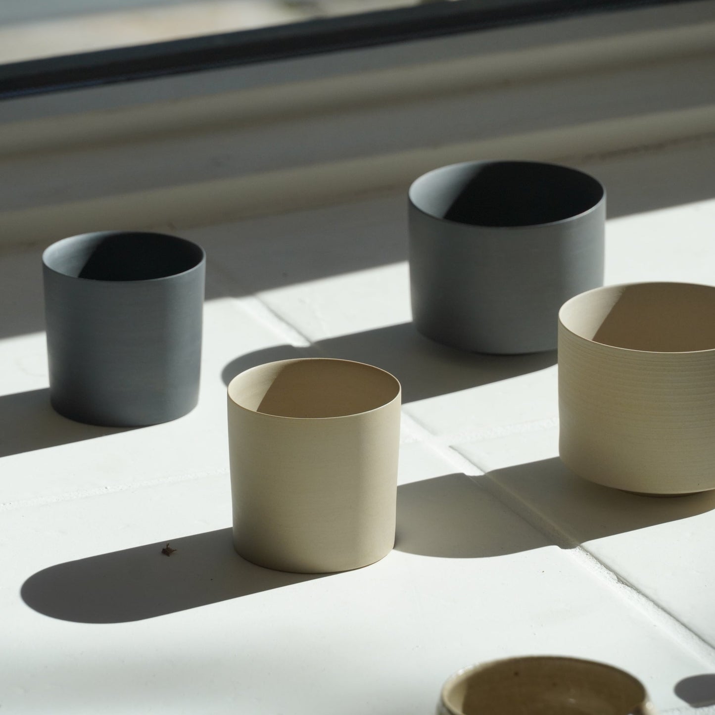 Nankei Tea Cup Matcha Bowl Ash White