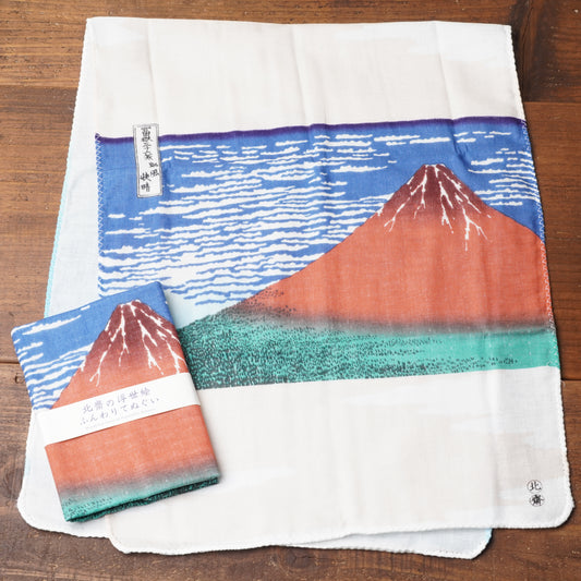 Redd Fuji double gauze hand towel Tenugui Ukiyoe