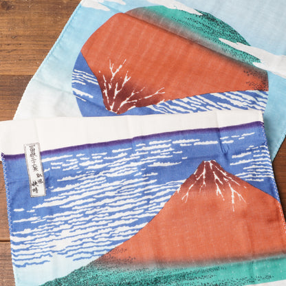 Redd Fuji double gauze hand towel Tenugui Ukiyoe