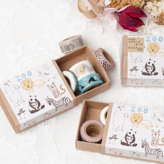 Mini Masking Tape Set Zoo - Tape Box by Shinzi Katoh