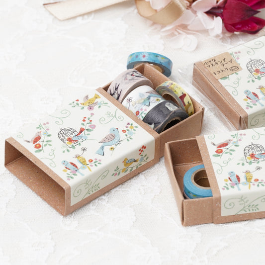 Mini Masking Tape Set Birds - Tape Box by Shinzi Katoh