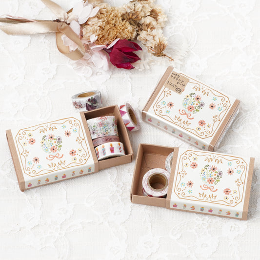 Mini Masking Tape Set Congratulations - Tape Box by Shinzi Katoh