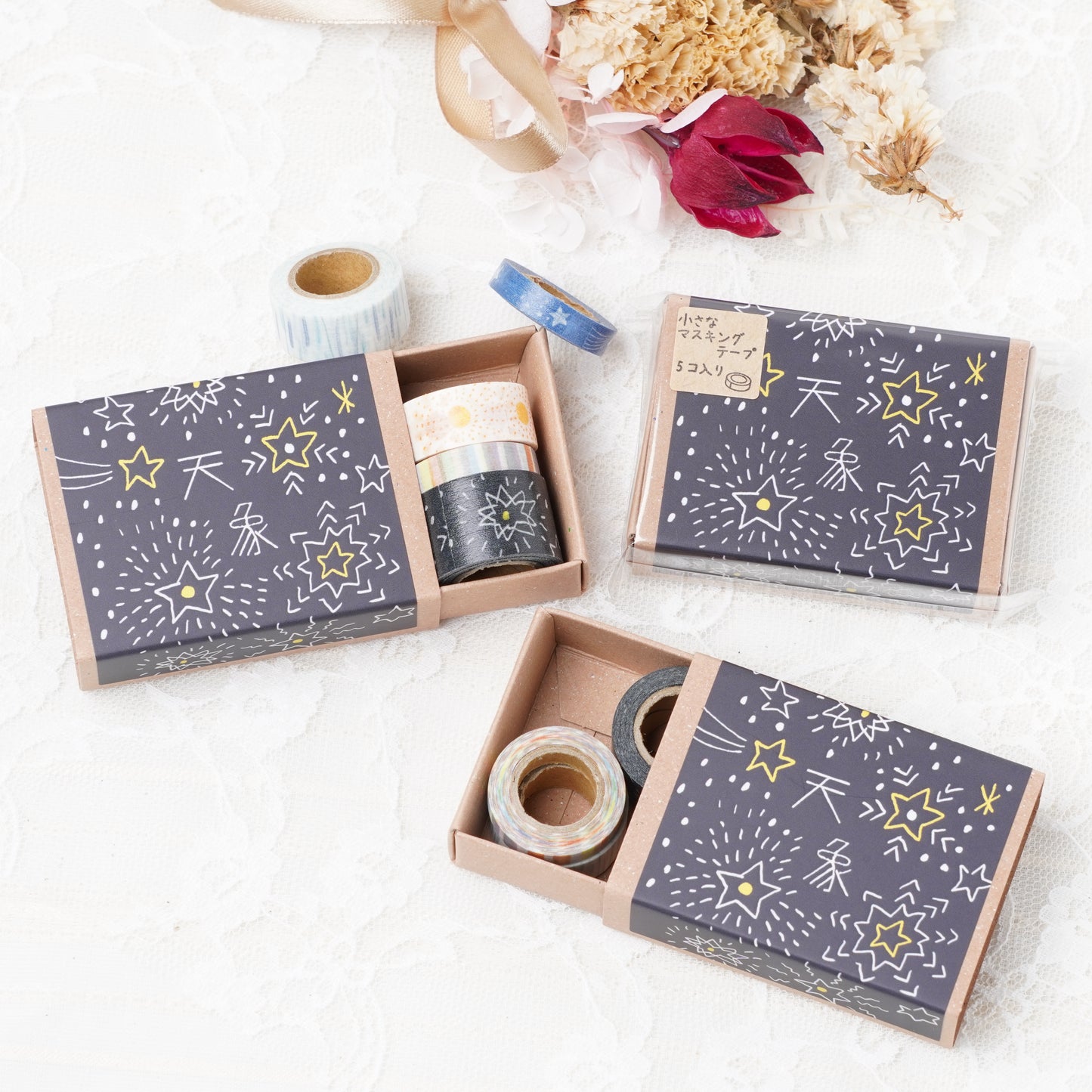 Mini Masking Tape Set Celestial Phenomenon - Tape Box by Shinzi Katoh