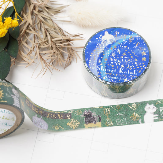 Shinzi Katoh Kirapika Masking Tape Kenji Miyazawa Cat's Office