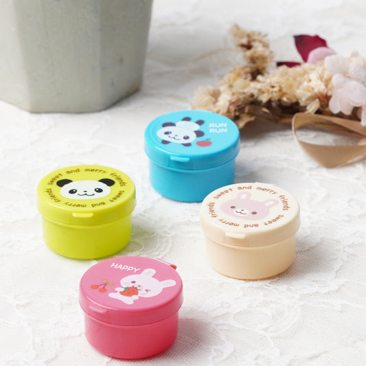 Mini Bento Cup Container set of 4- Panda and Bunny Design