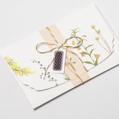 Floral Letter Set – Yellow Flowers "Veil"