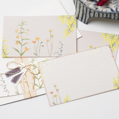 Floral Letter Set – Yellow Flowers "Veil"